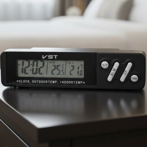Годинник-термометр, від батарейок VST 7067 234585866 фото