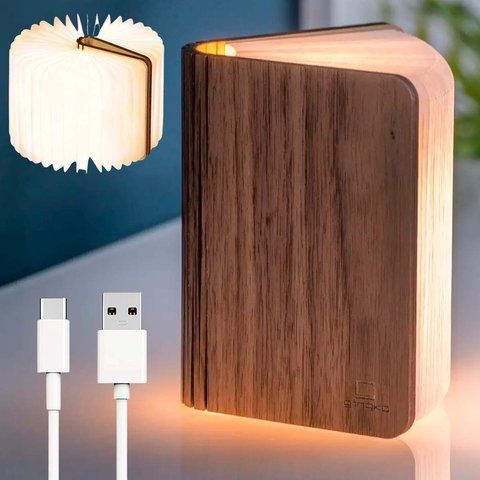 Настільна лампа-книга (10&times;9&times;2,2см), від USB, AD-2231 234576094 фото