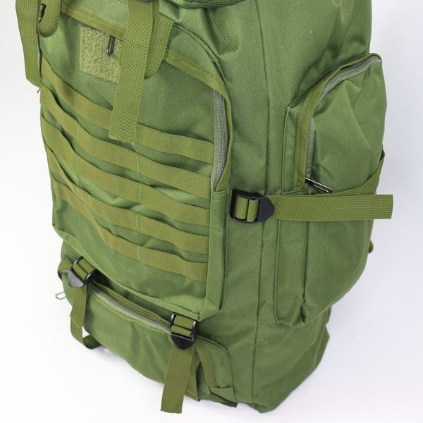 Тактичний рюкзак на 80л (72х34х17см) із системою Molle M13, Оливковий / Туристичний рюкзак у похід 23456861402 фото