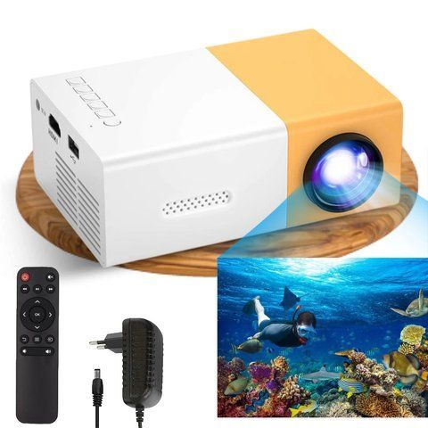 Портативний проектор Full HD з динаміком + пульт YG300 234574385 фото