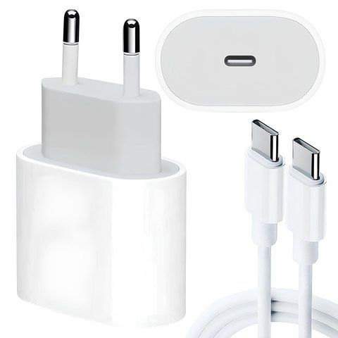 Мережевий зарядний пристрій 35W + кабель 1м (USB-C to USB-C) 234579130 фото