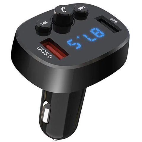Автомобільний FM модулятор 18W Bluetooth+QC3.0, XO BCC03 234583087 фото