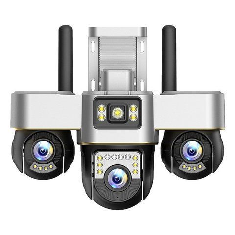 Вулична Wi-Fi камера відеоспостереження, 15 Мп, 3 об'єктиви, Smart Net Camera 234591288 фото
