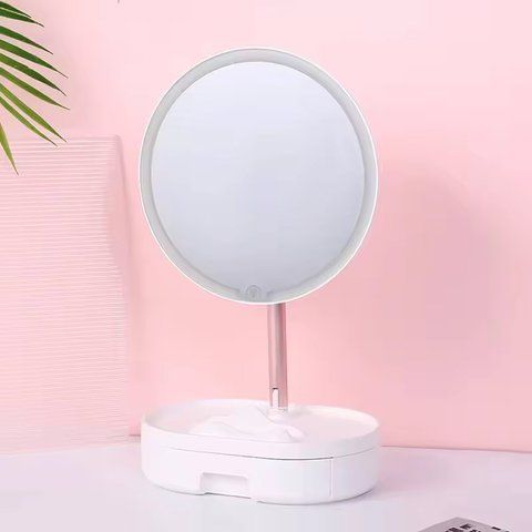 Косметичне дзеркало з LED підсвічуванням, від USB 234589431 фото