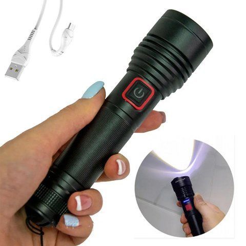 Потужний акумуляторний ліхтар USB, 15 Вт, X-Balog BL-P02-P50 234570188 фото