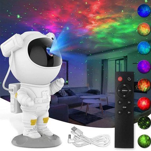 Ночник проектор зоряного неба Астронавт, от USB, з пультом 234569279 фото