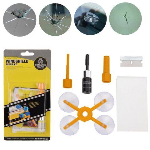Повний набір для ремонту сколів та тріщин лобового скла Windshield Repair Kit 234563629 фото