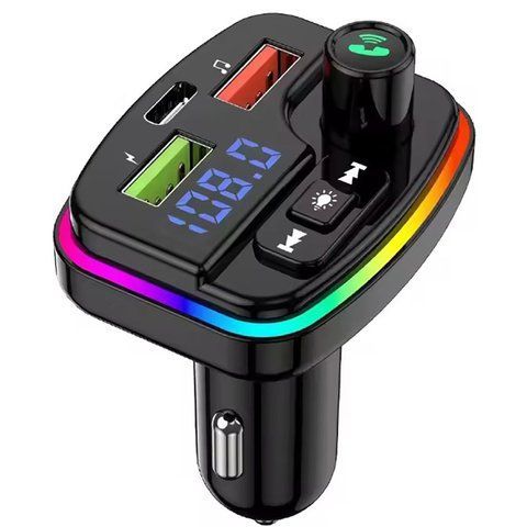 Автомобільний FM трансмітер із зарядкою, 2хUSB, Type-C, PERVOI CTC-732 234589285 фото